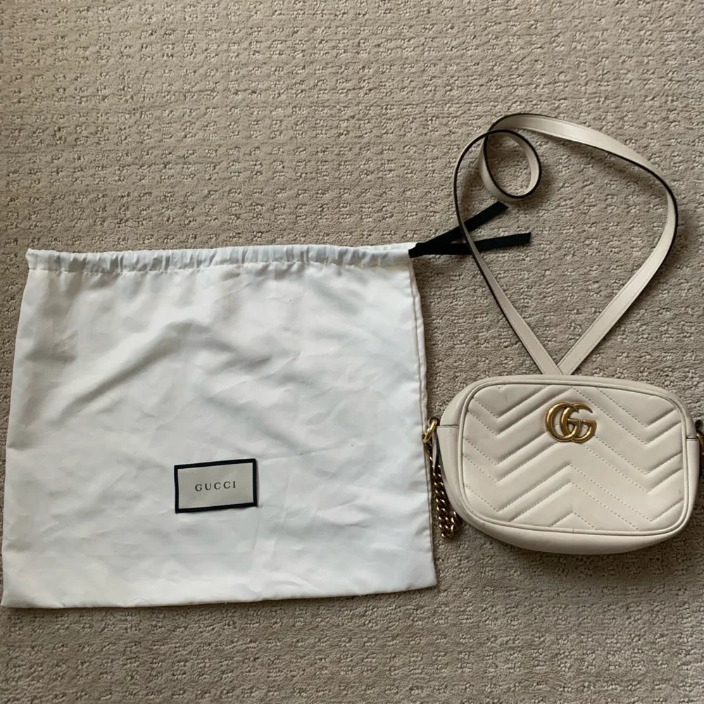 Gucci marmont gg mini camera bag - Picture 1 of 16